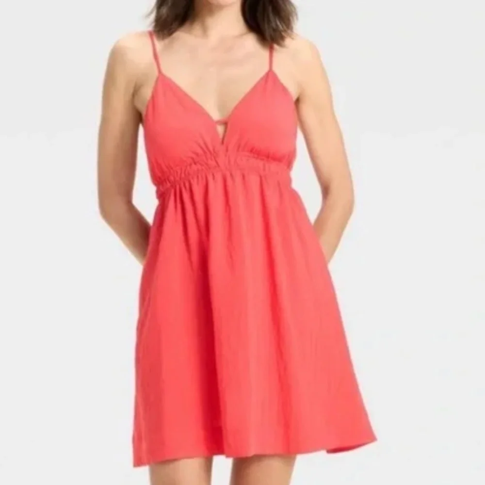 Women's Mini A-Line Dress - New Day Coral S